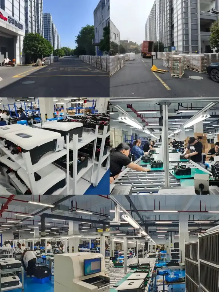 Thinkpower solar inverter manufacturing factory, production workshop and finished goods warehouse