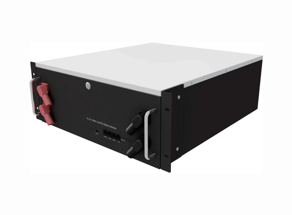 51.2V rack type LiFePO4 energy storage battery, 100Ah 200Ah rack mounted lithium battery for solar energy storage system