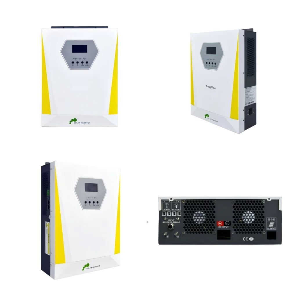3KW 24V off grid solar inverter multi view, pure sine wave with built-in MPPT charge controller