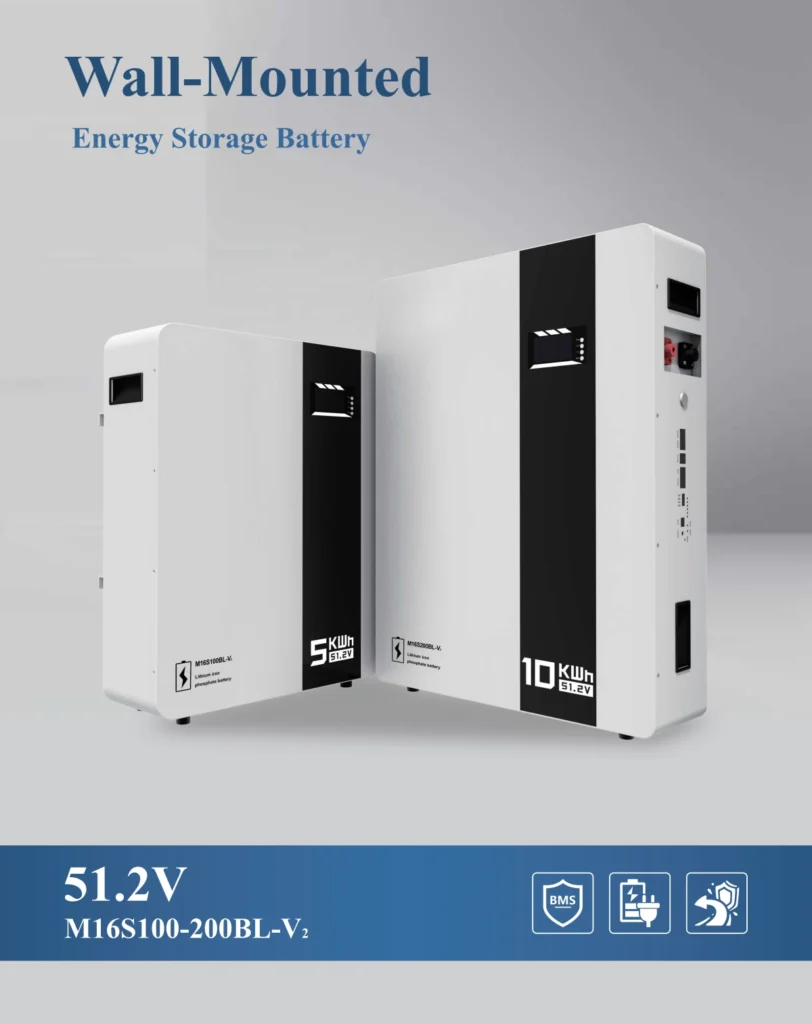 51.2V wall mounted energy storage battery 5kwh 10kwh poster, LiFePO4 home solar storage battery
