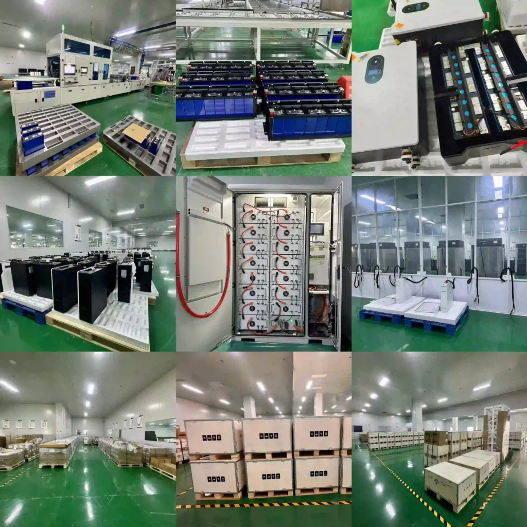 Lithium energy storage battery factory production workshop, LiFePO4 battery assembly and inspection production line