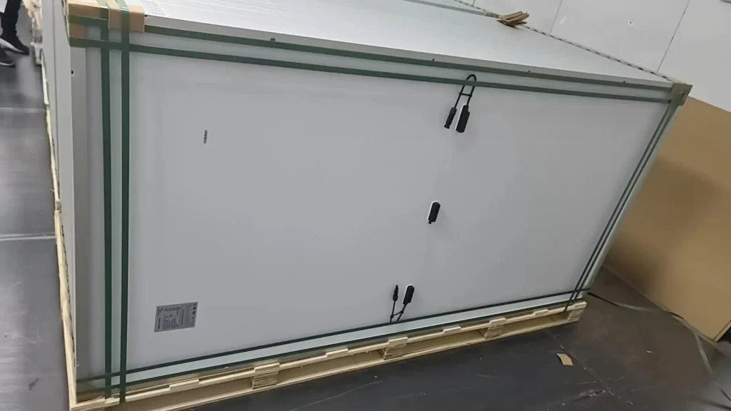 single face solar panel back side