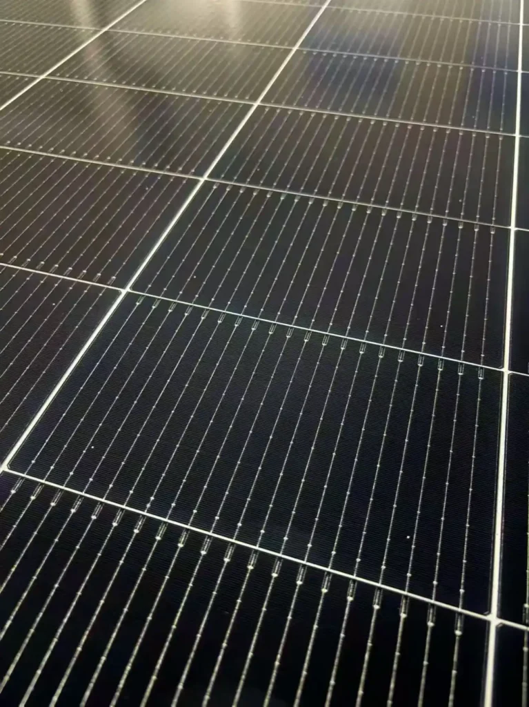 solar panel front detail